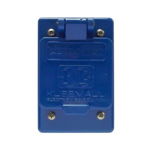 Kussmaul Electronics Co Inc, Blue Weather Cover for WP Auto Eject Wiring Kit & Manual Receptacle. Part #091-3BL