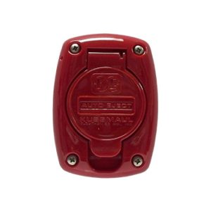 Kussmaul Electronics Co Inc, Red weatherproof cover for super auto eject, rounded style. Part #091-51RD