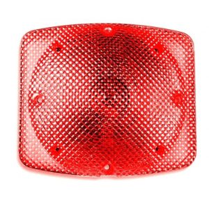Weldon Technologies Inc, 7"x8" Red Incandescent Light, 2010 Series Red Stop/Tail - Black Mounting Base - Socket Bulb Part #2010-1100-10