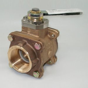 Akron Brass 1 1/2" Swing-Out Valve (W/ Handle & Flanges) with stainless ball