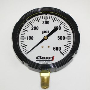 Hale Fire Pump Class 1 0-600 QC Test Gauge used to measure pressure in fire suppression systems and other applications. Part #92541678