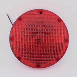 Weldon Technologies, Light 7" Red Stop w/Black Flange Socket Back. Part #1010-1100-10