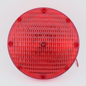 Weldon Technologies, Light 7" Red Stop/Tail w/Black Flange Socket Back. Part #1010-1120-10