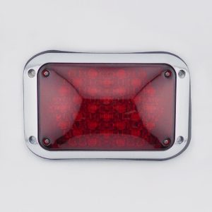 Weldon Technologies, Light Stop/Tail 4 x 6 Red LED - Chrome Flange Mounting. Part #4672-2000-10