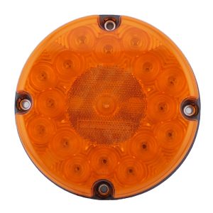 Weldon Technologies, Light 7" Round LED Amber Stop/Tail w/Reflex. Part #9186-5585-20