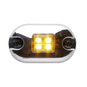 Whelen Engineering, Amber Led Marker/Clearance Light with Clear Lens. OS Series. Part #0AC00MCR