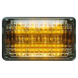 Whelen Engineering, 600 Series Linear Amber Super-LED, Clear Lens. Part #60A02FCR