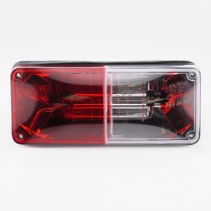 Whelen Engineering, 700 Series Super LED Warning Light, 1/2 Red 1/2 Clear Split Lens. Surface Mount, Hard Coated Lens. Part #702000DR