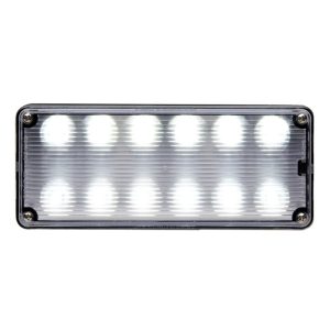 Whelen Engineering, 700 Series Clear Gradient Super LED Opti-Scenelight, 12V, Recessed Mount. 6" pigtail. Part #70C0ELZR