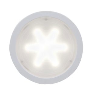 Whelen Engineering, Super - LED 8" Round Ambulance Interior Light. Fits Industry Standard 8" Cutout, 1,000/Hi and 80/Low. Part #80C0EHCR