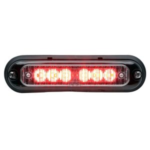 Whelen Engineering, Micron Warning Red, Light Super-Led 4"Wide Surface Mount. 25 Scan-Lock Flash Patterns, Part #MCRNSR