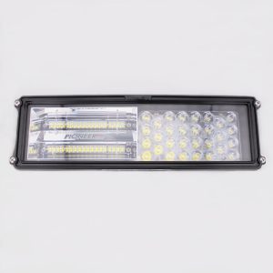 Whelen Engineering, Dual Panel Pioneer Plus Combination Flood (Left)/Spotlight (Right), 115 VAC, UL with Black Housing. Part #PCP2AFSB