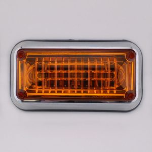 Code 3 Public, 3x7 Led Perimeter Light with Colored Lens and REF8, Amber. Part #378ABZ-75