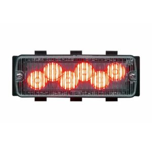 Whelen Engineering, 500 Series Lighthead TIR/6 Synchronize Red, Super-Led - Clear Lens. Part #50R03ZCR