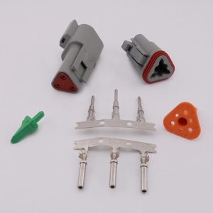 Code 3 Public, Waterproof 3 pin Plug Set for Strobe Hide-a-Way Systems. Part #WPPLUG