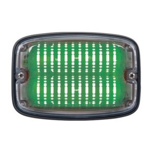 Federal Signal, FireRay 6x4 Perimeter Warning Lights,  FireRay 600 Series, Green Lens, Green LED. Surface Mount. Part #FR6C-G