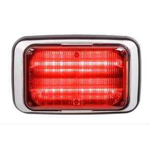 Federal Signal, 6X4 Series Quadraflare, Surface Mount Perimeter Light - Flasher. Led Red and LED Lens.