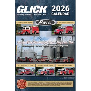 2026 GLICK Fire Equipment Pierce Calendar