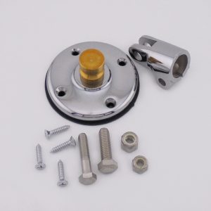 Fire Research, Collins Round Base Mounting Bracket for Scene Lights. Pre-Drilled Holes. Part #CD-BR-1