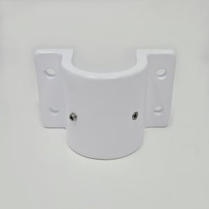 Fire Research, Flush Mount 2" Bracket used with Kwik-Raze Telescopic Scene Lights and Poles. Aluminum Casting. Part KR-1-18