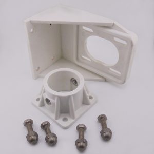 Fire Research, 4" Offset Bracket is a Side-Mount Bracket used for Specific Models of Scene Lighting. 4" offset from Mounting Surface. Part #KR-2-18-4