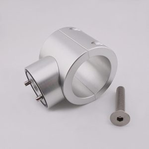 Federal Research, Silver Billet 2" Offset Lower Support Bracket, used for Securing Telescopic Scene Light. Part #KR-2-SB-R