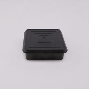 Fire Research, 2" I.D. Internal Diameter Polyethylene Plastic Square Cap, Designed for Square Tubing  with 2" Internal Opening. Part #KRM89060