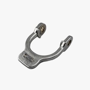 Elkhart Brass, Horseshoe-style (bale handle) Chrome-Plated Tab Handle (STD) Part for Chief and Chief XD Select-O-Matic Fire Hose Nozzle. Part #36276004