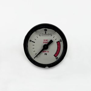 Elkhart Brass, Liquid Filled Pressure Gauge w/a Range of 0-200 PSI, specifically designed for Vulcan 8500-2 series. Part 39130000