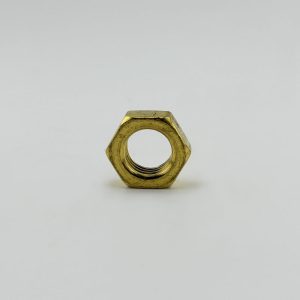 Elkhart Brass, Thin-Profile Hexagonal Nut (Jam) 0.375-24 BR, Designed for Securing, Locking or Jamming against another. Part #47542000