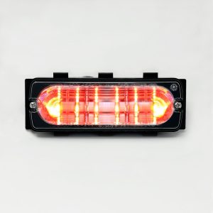 Whelen Engineering, 500 series Linear LIN6 Super-LED lighthead featuring a Clear lens and Red LEDs. High-Intensity lamp. Part #50R02ZCR