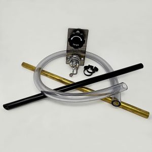 Elkhart Brass, Chrome-Plated, Self-Educating PVC Pick-Up Tube Assembly, designed to use with Fire Foam Nozzles. Part #66632101